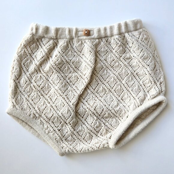 Zara Baby 2pc Crochet Knit Set - Cardigan & Bloomer Shorts - Size 3-6 Months - Picture 6 of 9